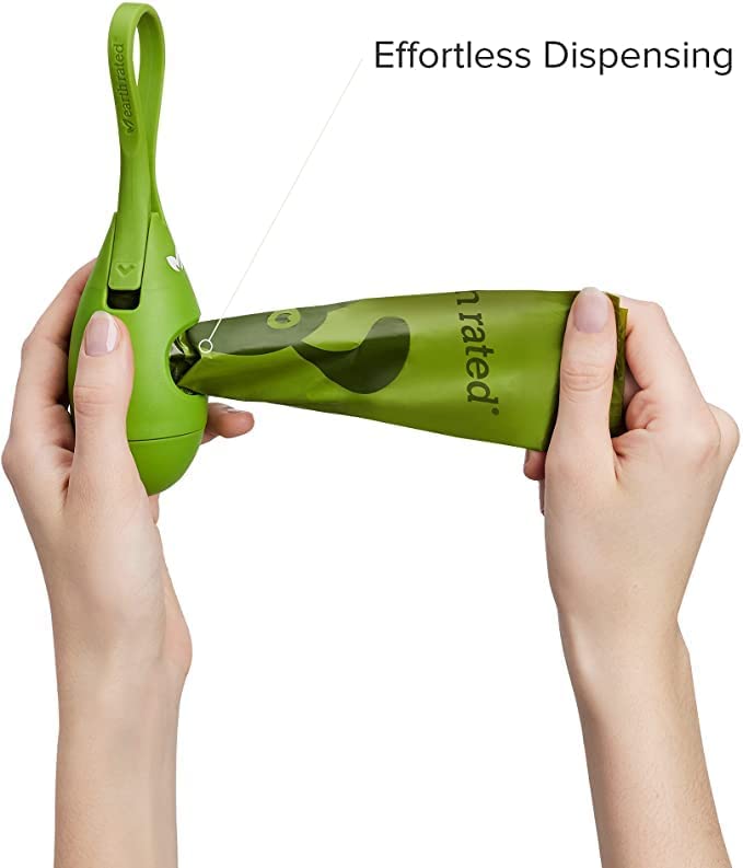 Earth Rated Dog Poop Bag Holder with Dog Poop Bags, Durable and Guaranteed Leakproof, Lavender Scented, 1 Dispenser and 15 Bags - Image 3